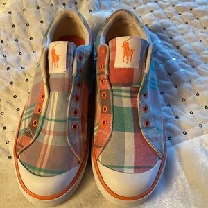Polo “Greta” Plaid Slip On Sneakers size 8